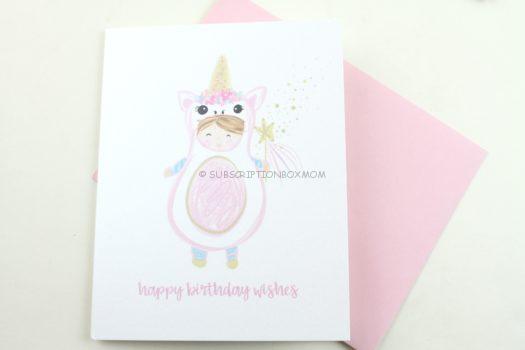 Unicorn Costume Birthday Card