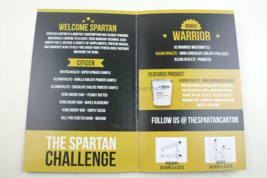 Spartan Carton October 2018 Review