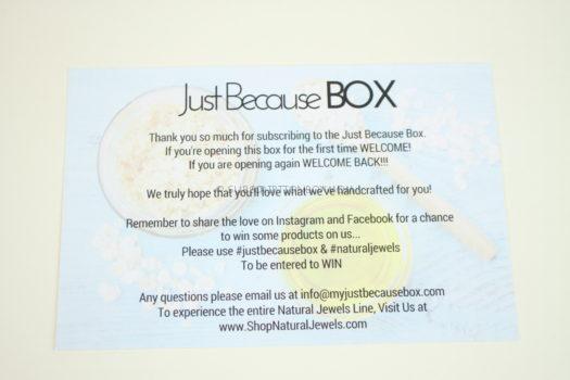 Just Because Box April 2019 Review