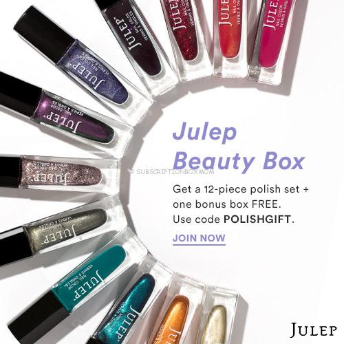 Free 12 Piece Julep Polish Set + Bonus Month with 3 Month Subscription