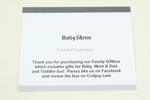 Baby3&me November 2018 Review