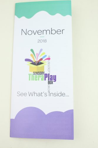 Sensory TheraPlay Box November 2018 Review 