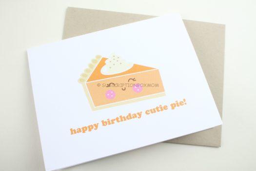 Cutie Pie Birthday Card