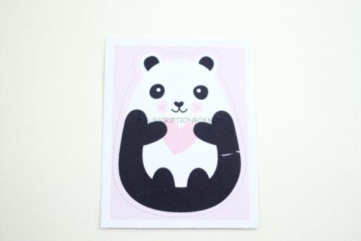 Panda Heart Sticker