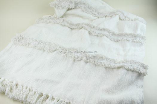 Uncommon James 100 Percent Handmade Cotton Fringe Throw