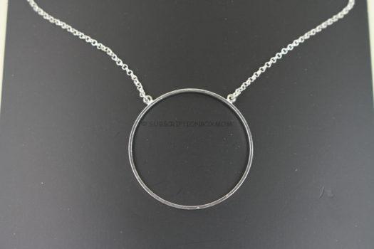 Lele Sadoughi Silver Circle Necklace 