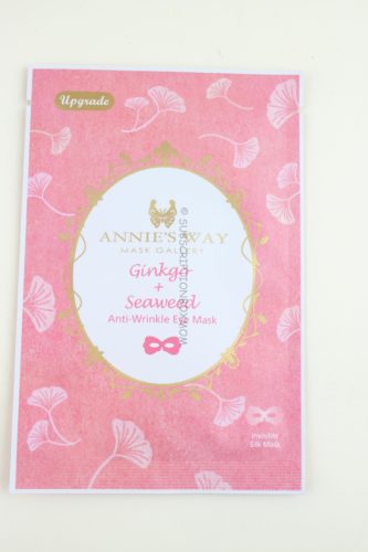 Annie's Way Ginkgo + Seaweed Anti Wrinkle Eye Mask