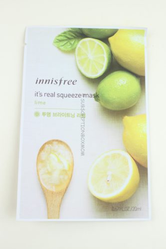 Innisfree It's Real Squeeze Mask - Lime