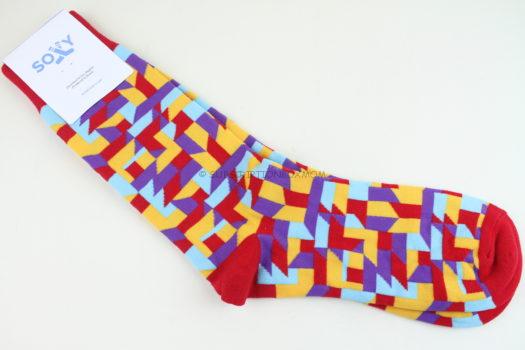 Red, Yellow, Blue, Purple Socks