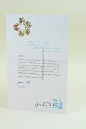 Yuzen Winter 2018 Review