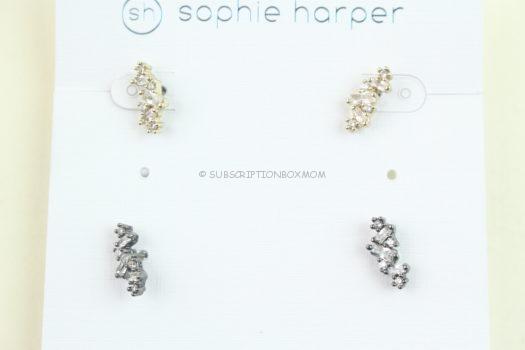 Sophie Harper Gold and Gunmetal Crystal Climbers