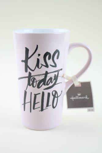 Hallmark Ceramic Latte Mug, Kiss Today Hello