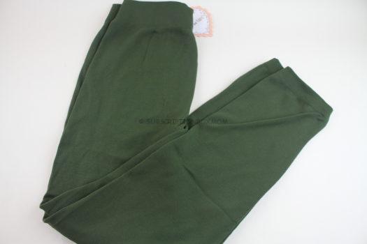  Fabric & Fabric Holiday Olive Fleece Leggings