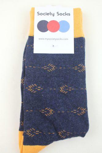 Gold and Blue Socks