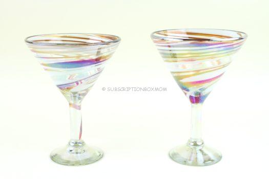 Tropical Swirl Martini Glass (Set of 2)