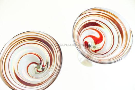 Tropical Swirl Martini Glass (Set of 2)