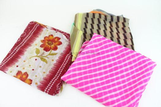 Sari Fabric Wraps (Set of assorted 3