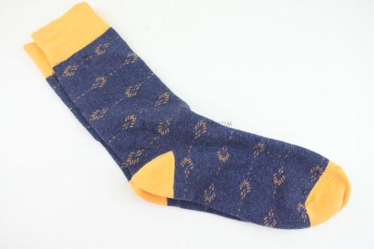 Gold and Blue Socks