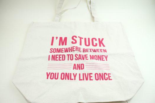 Save Money or YOLO Oversided Tote Bag