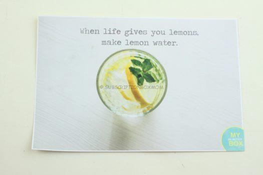Lemon Water