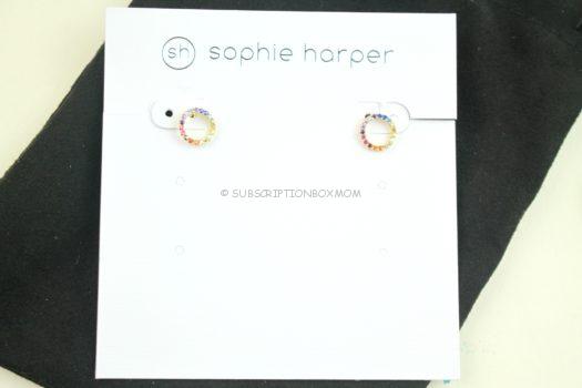 Sophie Harper Mini Open Circle Rainbow Studs