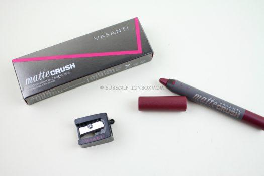 Vasanti Cosmetics Matte Crush Lipstick Pencil in It's Your Berry First Kiss 