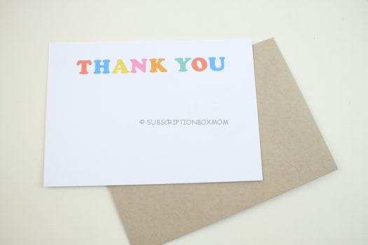 "Bold & Bright Thank You Note"