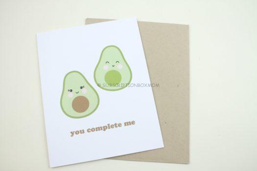 "You Complete Me Avocado Card"