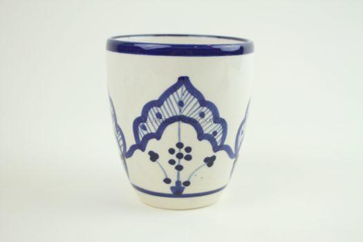 Ceramic Hand-Painted Handleless Mug