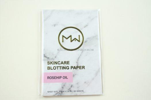 Mai Couture Rose Hip Oil Blotter Paper