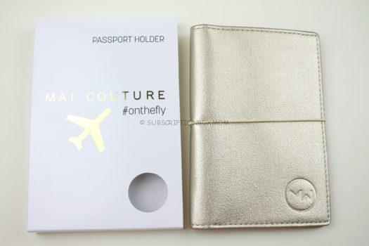 Mai Couture Luxurious Gold Passport Holder 