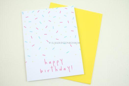 Happy Birthday Sprinkles Card