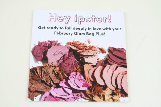 Ipsy Glam Bag Plus February 2019 Review