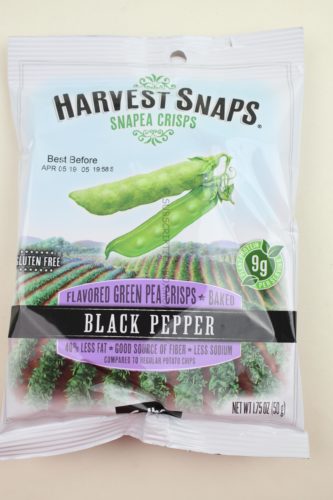 Harvest Snaps Snapea Crisps - Black Peppe