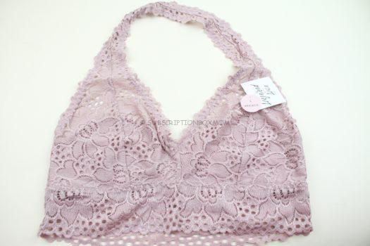 Mauve Halter Lace Bralette 