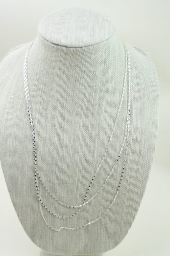 Silver Long Necklace