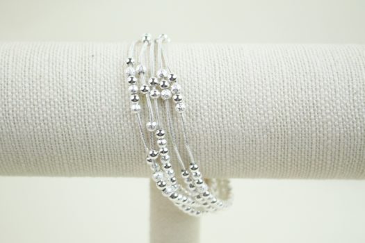 Silver Beaded Bracelet