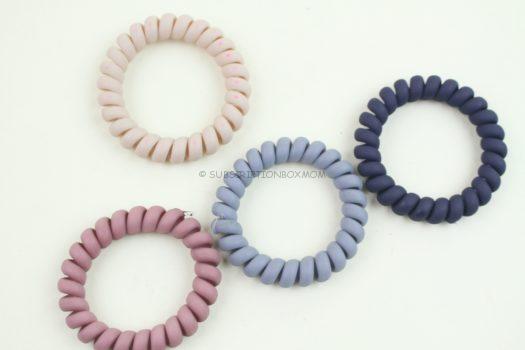 4 Spiral Matte Hair Tie Set