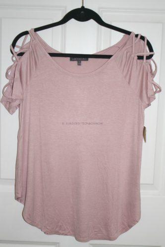 Lindsay Mauve Short Sleeve Top