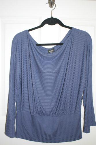 Blue Stripe Off The Shoulder Top