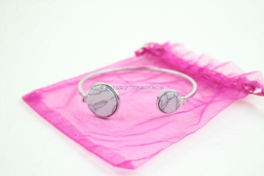 Silver Moon Stone Bracelet