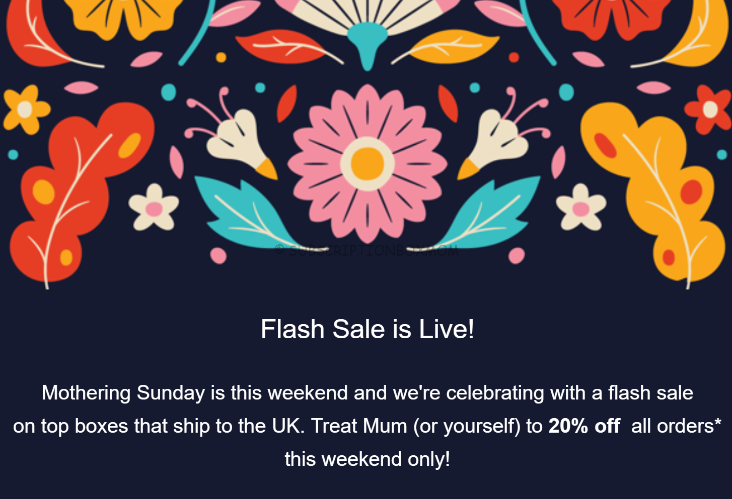 Cratejoy Mothering Sunday 2019 Subscription Sale