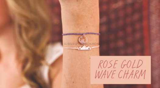 Rose Gold Wave Charm
