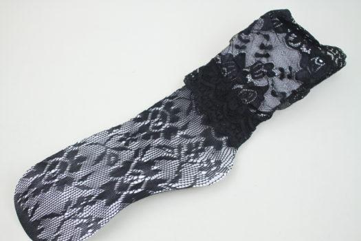 Black Floral Lace Sock
