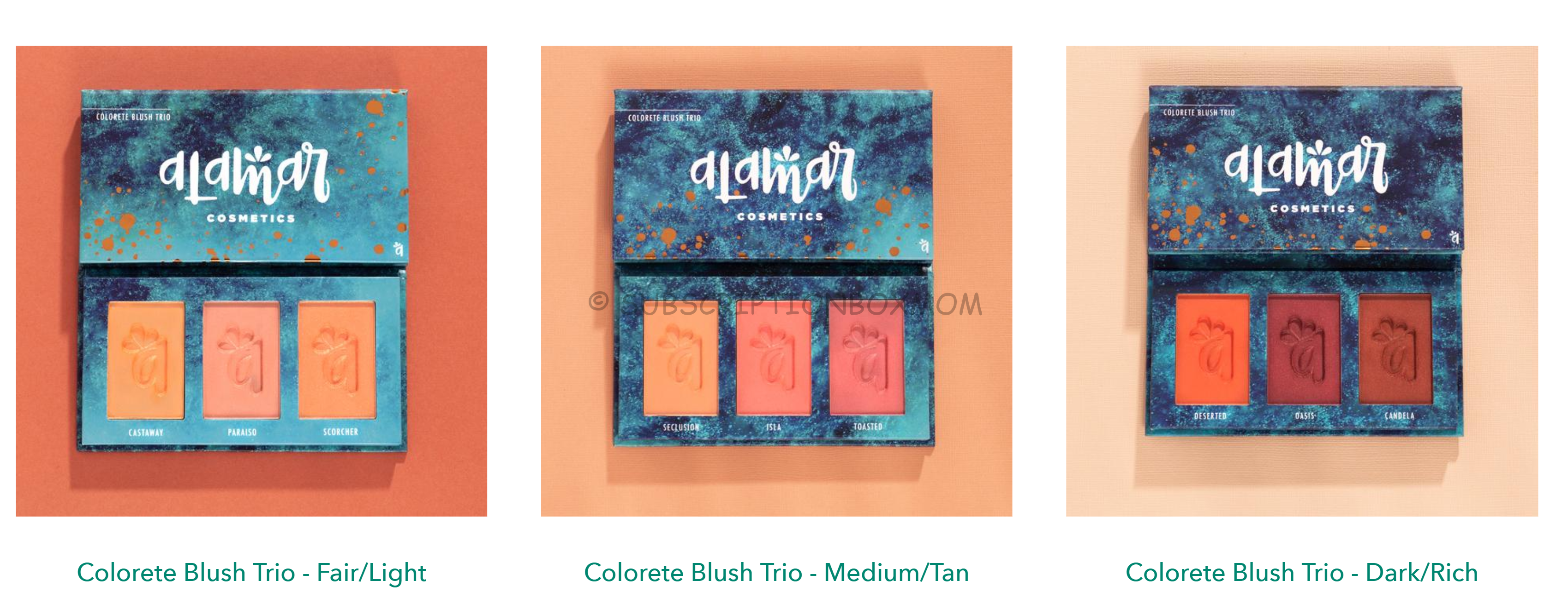 Alamar Cosmetics Colorette Blush Trio 