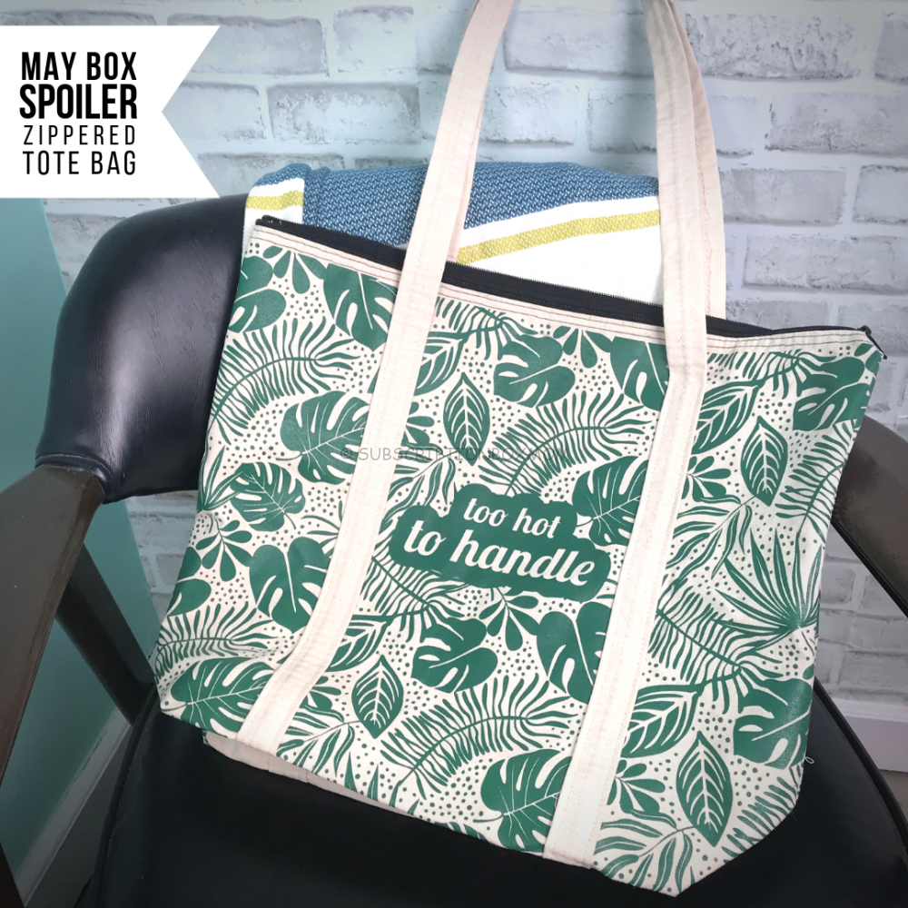 Too Hot To Handle Zippered Tote from Smartass & Sass