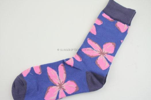 Pink Flower Socks