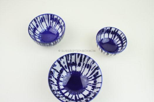 West Elm Indigo Tie Die Stacking Bowls