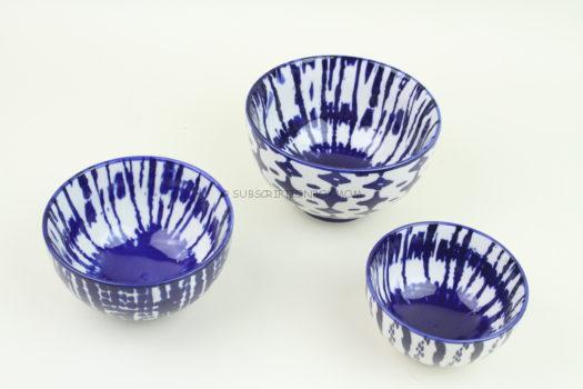 West Elm Indigo Tie Die Stacking Bowls