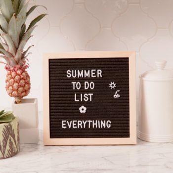 XO Sienna Keep Growing Black Felt Letter Board